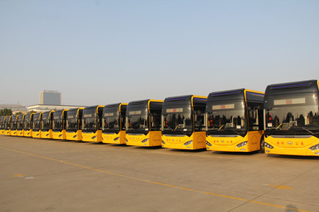 嘉興市本級首批15輛氫燃料電池公交車到位